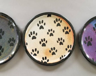 Paw Print Plates