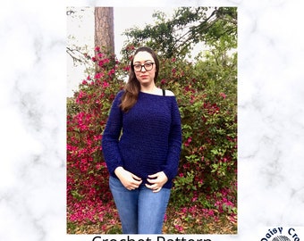 Liah Pullover Häkelanleitung | Häkelanleitung Pullover | Strickmuster Pullover | Häkelanleitung für Pullover | Pullover DIY