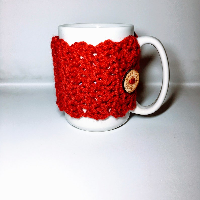 Wrap Me Up Mug Cozy Crochet Pattern Crochet Cozy Pattern Crochet Drink Pattern Knit Pattern zdjęcie 9