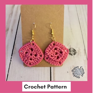 Crochet Pattern| Ainsley Earrings| Crochet earrings pattern | Crochet Jewelry Pattern| Earring patterns| Crochet Thread Pattern