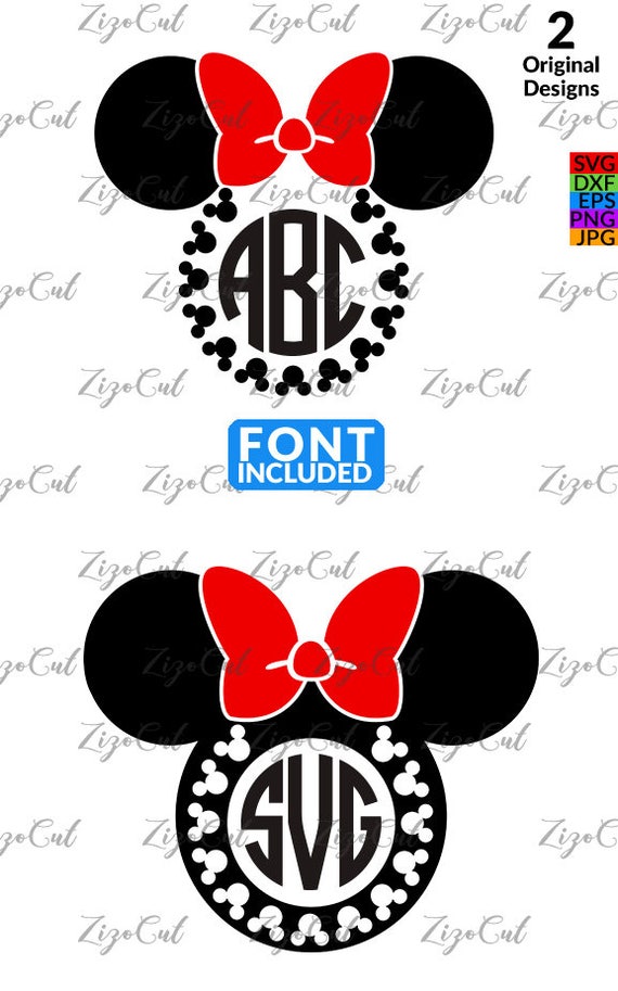 Download Minnie mouse svg Minnie Mouse Monogram Svg. | Etsy