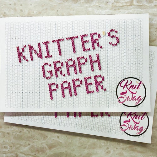 Knitter s Graph Paper Printable Pack 2 Different Ratios Etsy