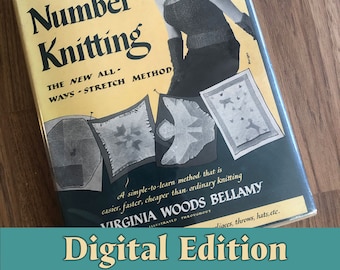 Tejido numérico: el nuevo método de estiramiento total, escaneo digital del libro de tejido modular vintage original, tejido de punto bobo