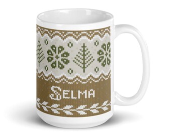 Regalo de dama de honor, Regalo de la naturaleza, Regalo de entrenador, Taza amante de la naturaleza, Taza de la naturaleza, Taza elegante, Profesor de tejedora, Regalo de fiesta de boda, Taza con monograma