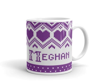 Taza de corazones de isla justa para tejedores, regalo de punto, regalo de hilo de mamá, regalo amante de hilo, regalo de hermana, regalo de tejer, taza de esnob de hilo de hilo