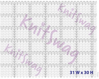 La mejor tabla de tejido para diseñar tejido Fair Isle (paisaje) EN BLANCO / ¡Mejor que una hoja de cálculo!