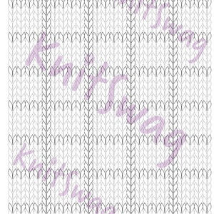 Knit Stitch shaped Fair Isle Chart (Portrait)  BLANK | Better than a spreadsheet!