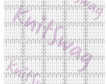 Gráfico Fair Isle en forma de punto de punto (retrato) EN BLANCO / ¡Mejor que una hoja de cálculo!