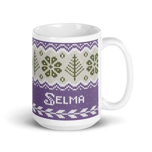 Purple Tree Mug, babysitter Gift, neighbor Gift, Nature lover  Mug, Nature Mug, housesitter Mug, yarn lover mug, Knitter Sister,