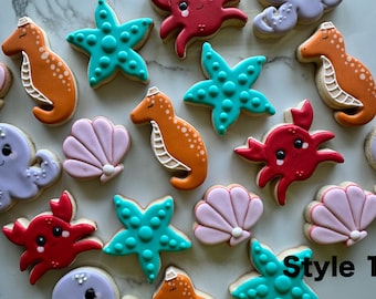 Under The Sea Sugar Cookies, 12 Count, Vanilla Flavor