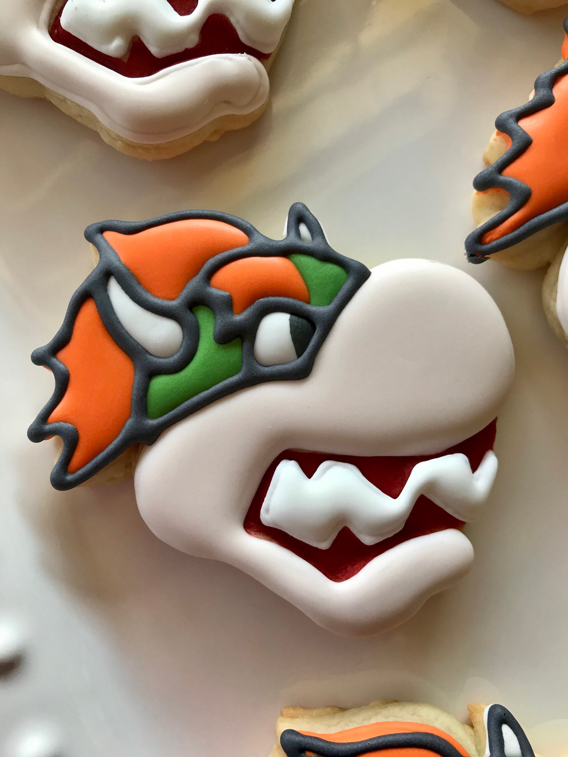 Bowser Sugar Cookies 12 Pieces Etsy