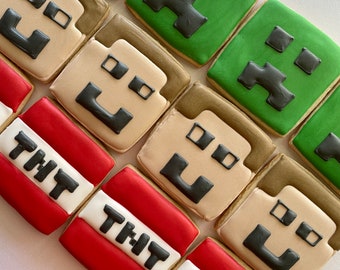Minecraft Cookies Etsy