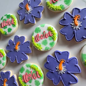 12 Aloha Kekse, Hawaiianische Party, Sommer Kekse