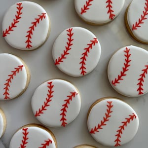 12 Baseball Zuckerkekse