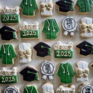 12 mini graduation cookies, class of 2026 favors