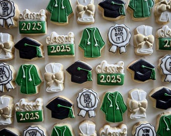 12 mini graduation cookies, class of 2026 favors