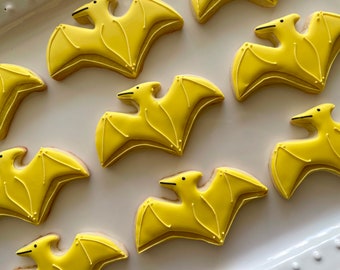 12 Pteranodon sugar cookies/ dinosaur birthday cookies/ Dino party