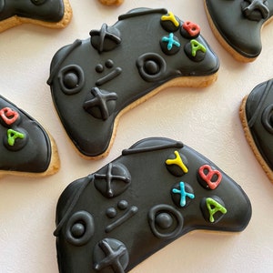 12 Video game sugar cookies, video game favors, video game control