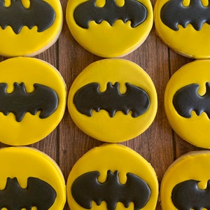 12 pieces Bat Sugar Cookies