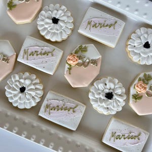 Blumenzuckerkekse (12er-Set), Boho-Geburtstagsgeschenke, personalisierte Leckereien