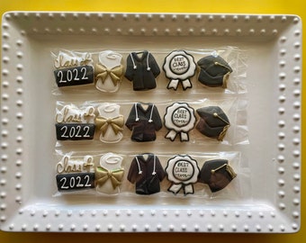 Grad 2024 mini sugar cookies, prom cookies, graduation mini sugar cookies, class of 2024