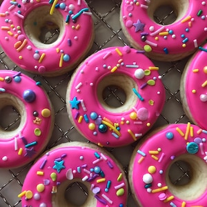 12 mini donuts cookies, sweet one birthday, do not grow up, birthday cookies