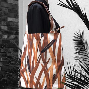 XL-Wende-Tragetasche mit Futter für Damen aus Vintage-Canvas-Stoff von Vaccarès Boussac aus den 1960er Jahren mit Rückseite aus Madras-Baumwolle