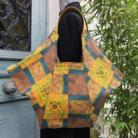 Sac vintage top en cretonne