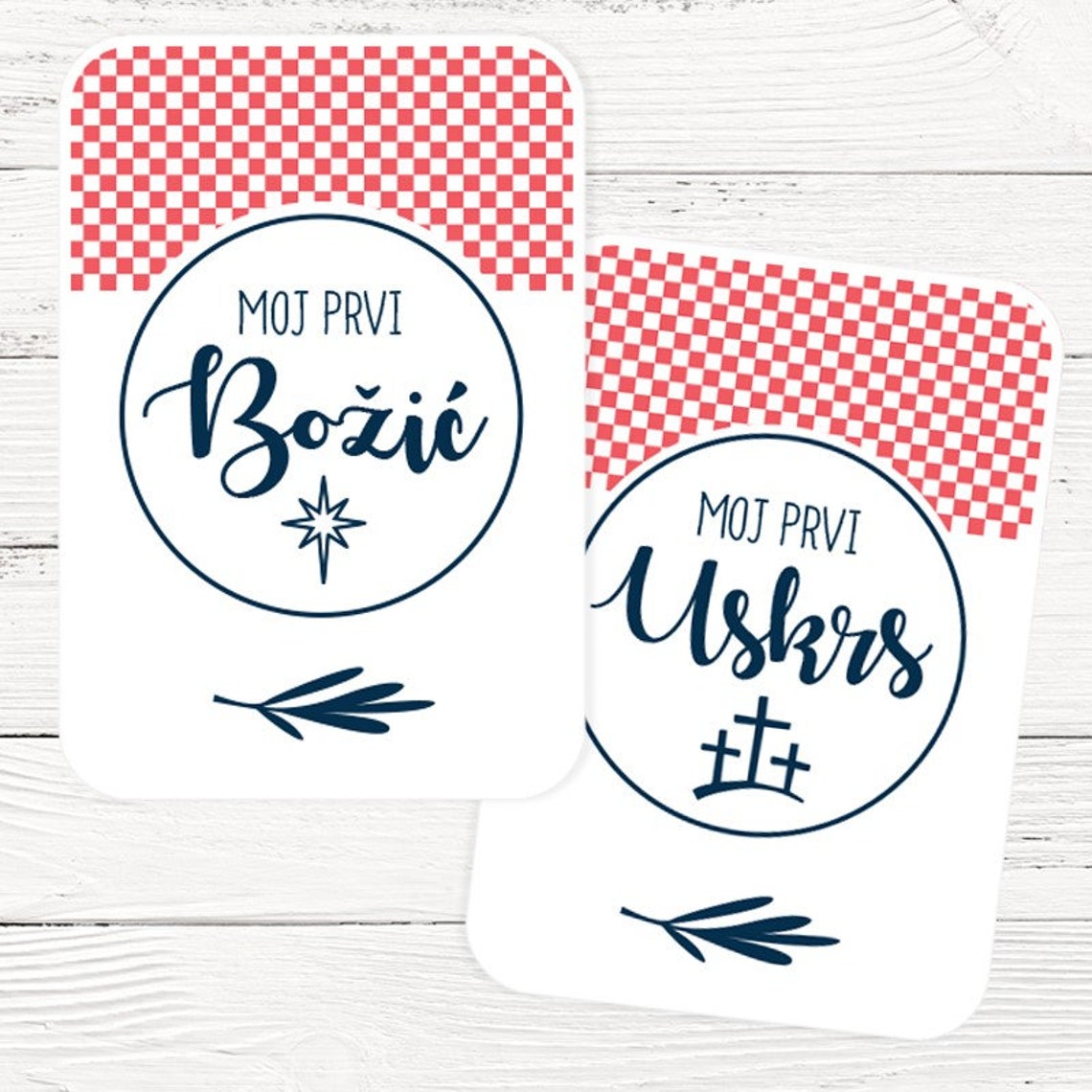 CROATIAN Baby Milestone Cards Etsy Australia