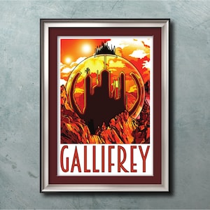 GALLIFREY - Travel Poster - Doctor Who - 13"x19" (Direct from the Artist)