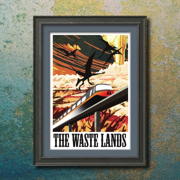 WASTE LANDS (the) - Travel Poster - Stephen King's Dark Tower - 13"x19"