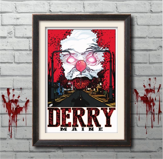 DERRY Maine Travel Poster Stephen King