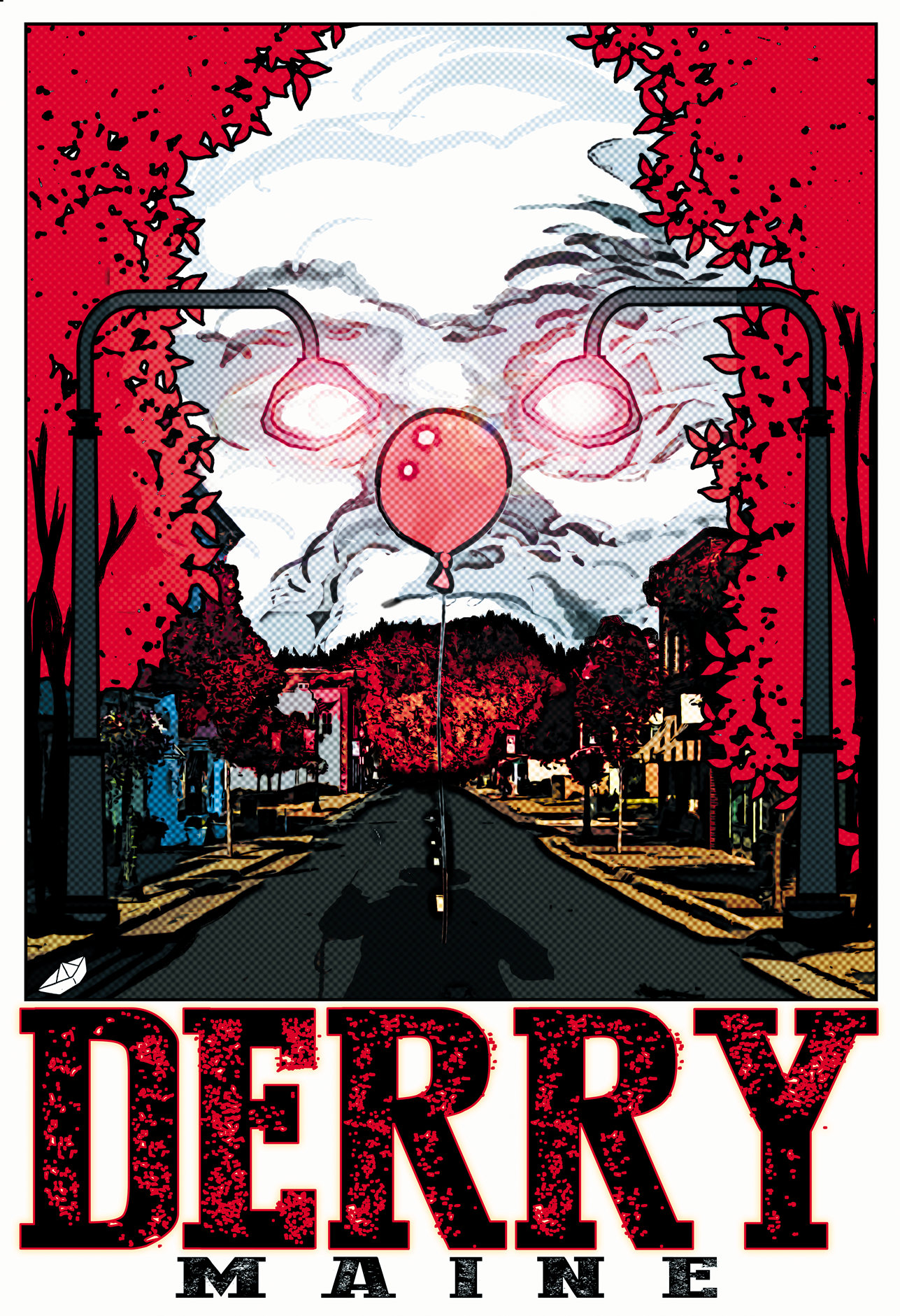 DERRY Maine Travel Poster Stephen King