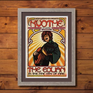 KVOTHE Live - Festival / Gig Poster - Name of the Wind / Kingkiller Chronicles - 13"x19" (Direct from the Artist)