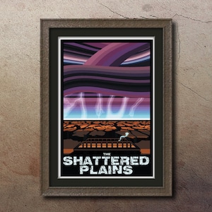 SHATTERED PLAINS - Travel Poster - Brandon Sanderson's Way of Kings / Stormlight Archive - 13"x19" (Direct from the Artist)