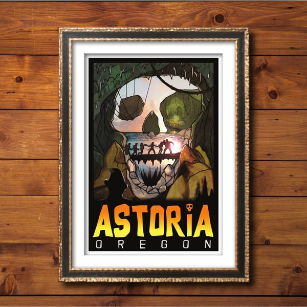 ASTORIA OR - Travel Poster - Goonies - 13"x19" (Direct from the Artist)