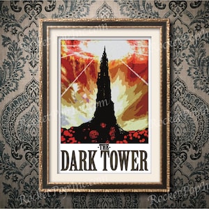 LA TORRE OSCURA - Póster de viaje - La Torre Oscura de Stephen King - 13" x 19" (Directamente del artista)