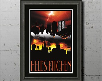 HELL'S KITCHEN - Travel Poster - Daredevil - 13"x19" (Direct from the Artist)