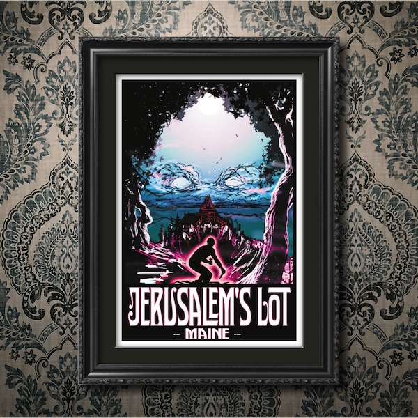 JERUSALEM'S LOT - Travel Poster - Stephen King's Salem's Lot  - 13"x19" (Direct from the Artist)