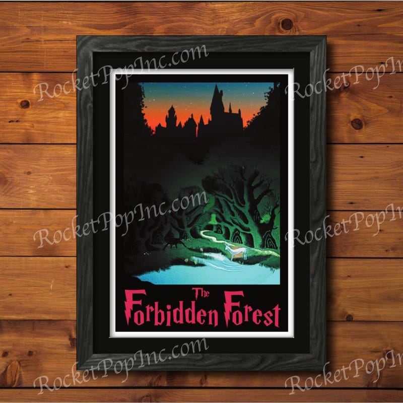 Forbidden Forest Print - Etsy