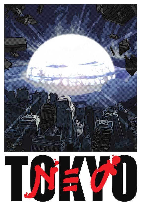 A.D.2019 Akira Poster - Shibuya, Tokyo. - Halcyon Realms
