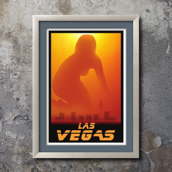 LAS VEGAS 2049 - Travel Poster - Blade Runner - 13"x19" (Direct from the Artist)