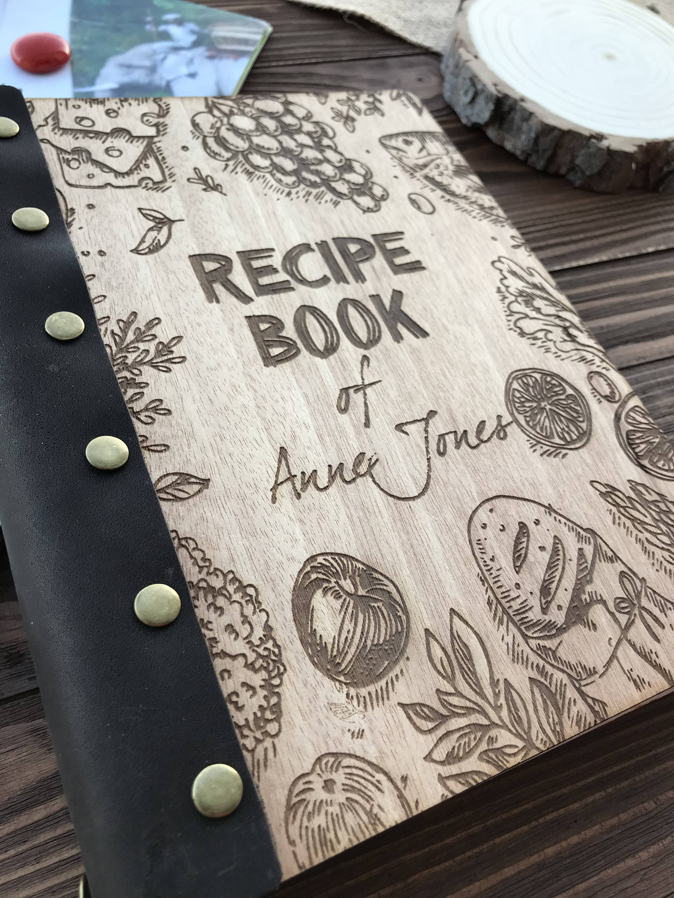 Recipe book Personalized book Gift for mom gift for her | Etsy