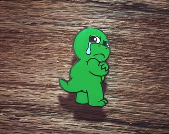 Enamel Pin - Little Dinosaur Big Feelings ™ “Hmph” - 1.5"