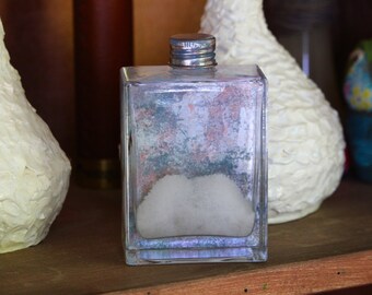 Storm Glass | Silver Square | Weather Predictor - Glass Barometer - Rustic Home Decor - Handmade Curio Gift  – Unique Weather Station