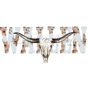 Vintage Wallen Bull Skull PNG | Wallen png | Country Music png | Western png | Sublimation png | Tumbler png | Wallen Western png |