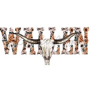 Vintage Wallen Bull Skull PNG | Wallen png | Country Music png | Western png | Sublimation png | Tumbler png | Wallen Western png |