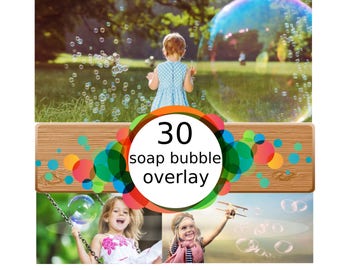 30 Bubbles Photoshop Overlays: Realistic Soap air bubbles Photo effect, Outdoor photo Sessions, Photoshop Overlay, Photo Overlays, png