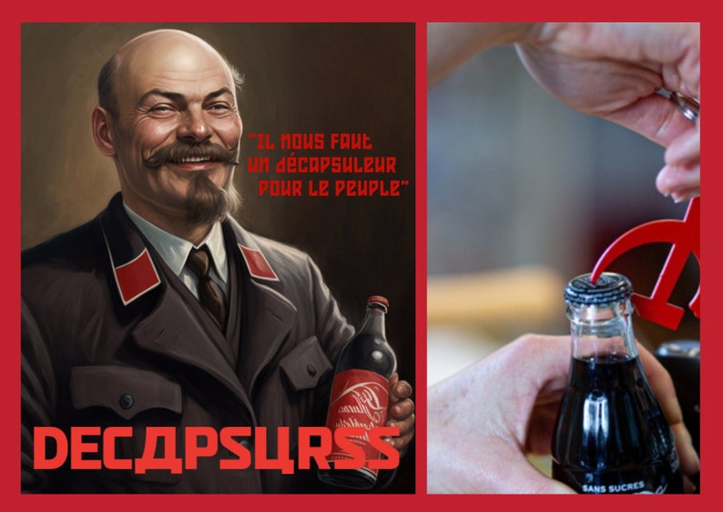 DECAPSURSS - Abridor de garrafas comunista imagem 4