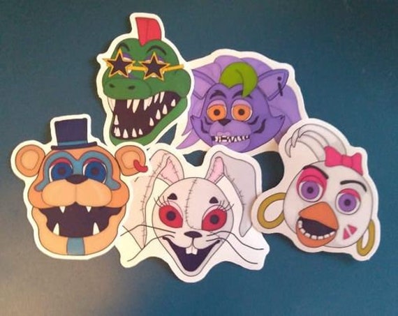 Fnaf Security Breach Sticker Set Five Nights at Freddy's 